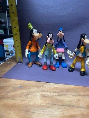 Lot of 4 Vintage Disney Goofy 6-Inch Posable Action Figures